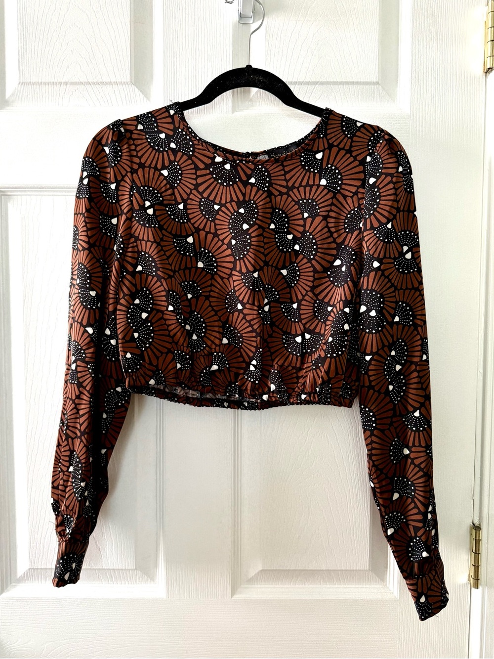 House of Harlow 1960 Patterned Long Sleeve Blouse